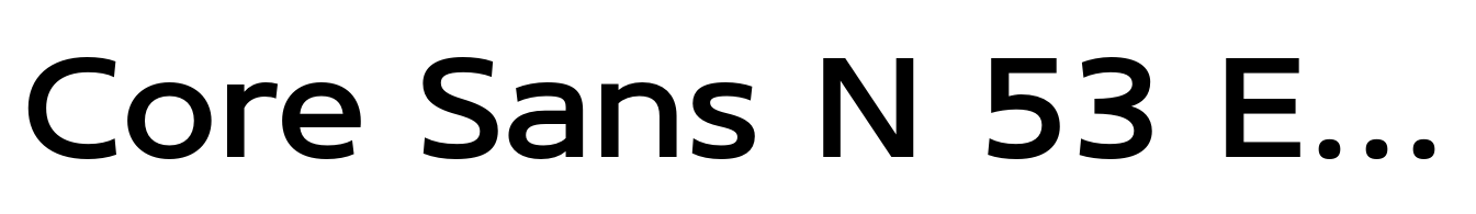 Core Sans N 53 Exp Medium